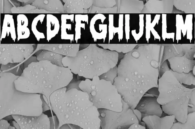 BloodyFrozen-Regular Font examples