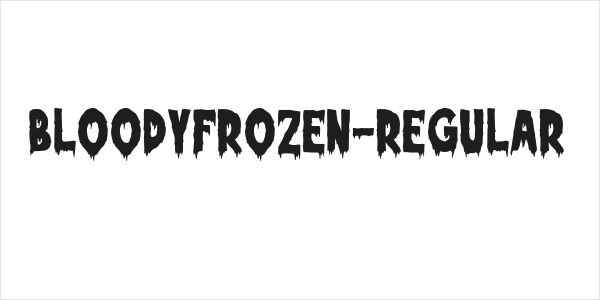 BloodyFrozen-Regular Logo