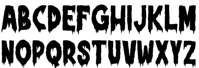 BloodyFrozen-Regular Font LOWERCASE