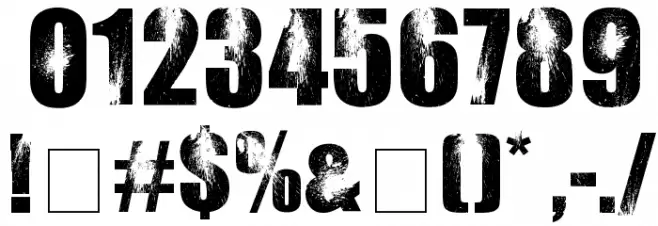 BloodyImpact Font OTHER CHARS