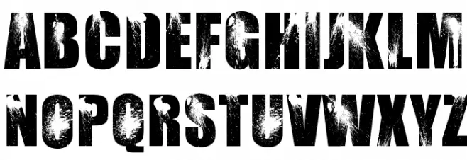 BloodyImpact Schriftart Groß