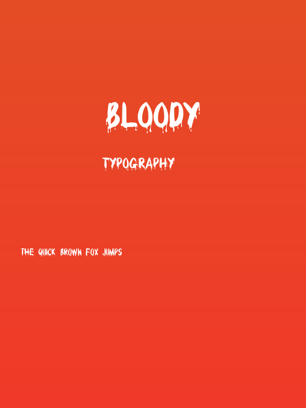 Bloody Poster