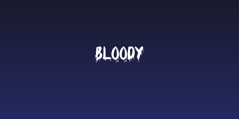 Bloody Social Header