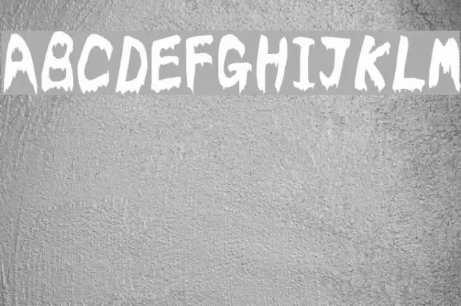 Bloodyslime Font examples