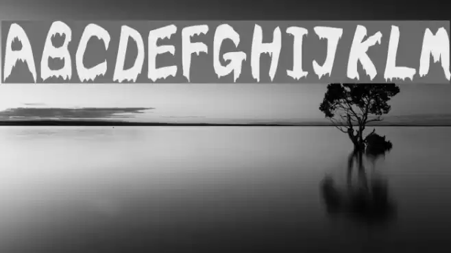 Bloodyslime Font examples
