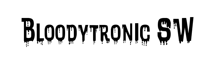 Bloodytronic SW Font