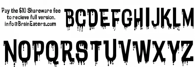 Bloodytronic SW フォント 大文字