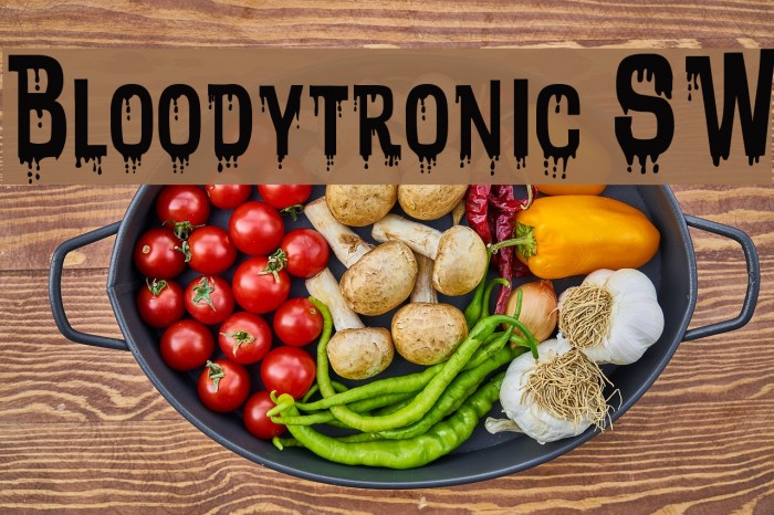Bloodytronic SW Font examples