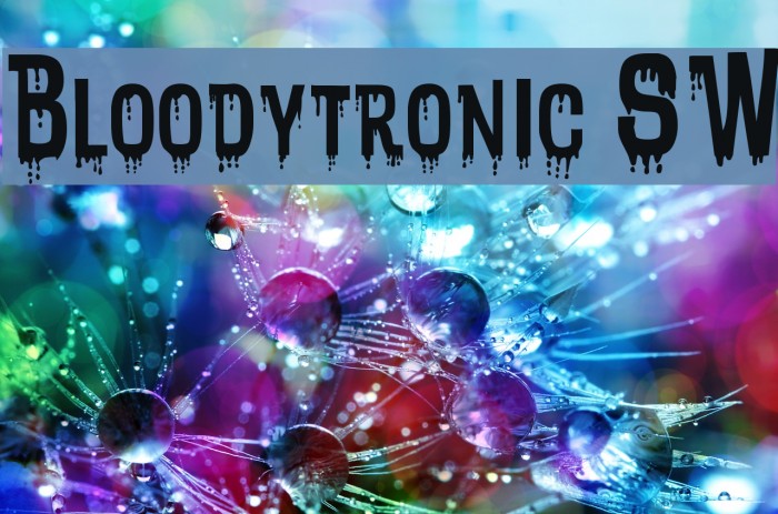 Bloodytronic SW Font examples