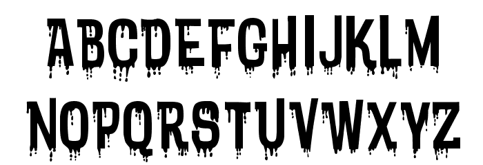 Bloodytronic SW Font LOWERCASE