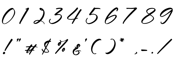 Blookwelly Font OTHER CHARS