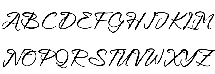 Blookwelly Font UPPERCASE