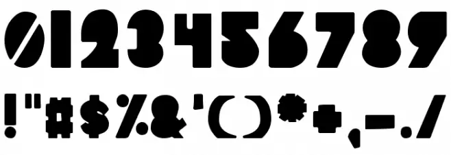 Blooky Font OTHER CHARS