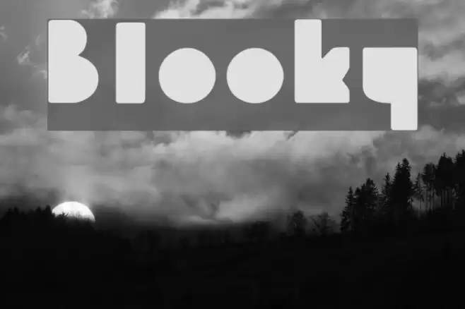 Blooky Font examples