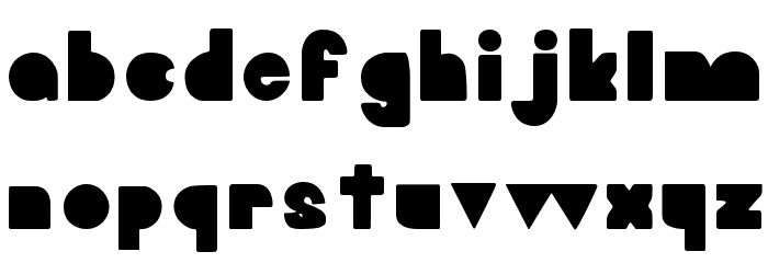 Blooky Font LOWERCASE