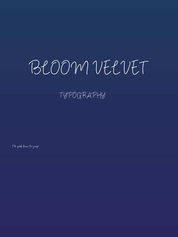 Bloom Velvet Poster