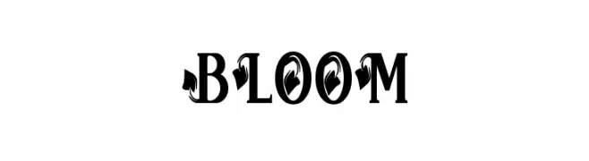 Bloom  Frei Schriftart Herunterladen