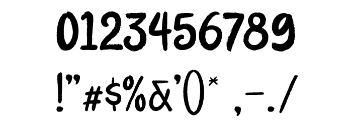 BloomMondayDemo Font OTHER CHARS