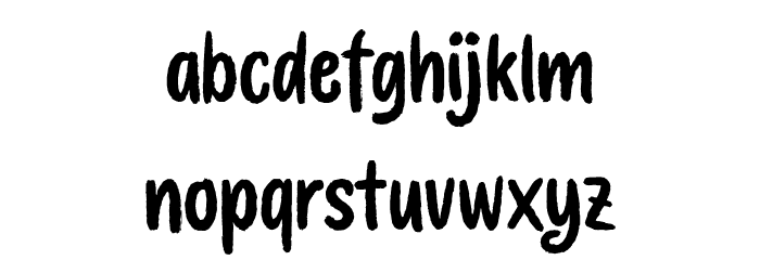 BloomMondayDemo Font LOWERCASE