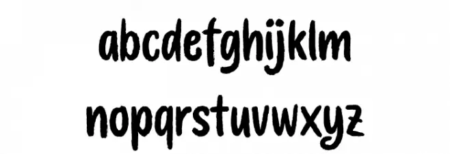 BloomMondayDemo Schriftart Kleinbuchstaben