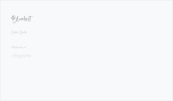 Bloombest Business Card