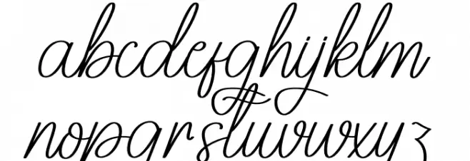 Bloomday Font LOWERCASE