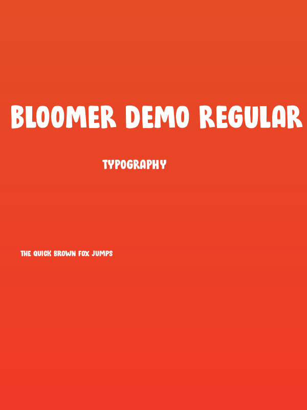 Bloomer DEMO Regular Poster