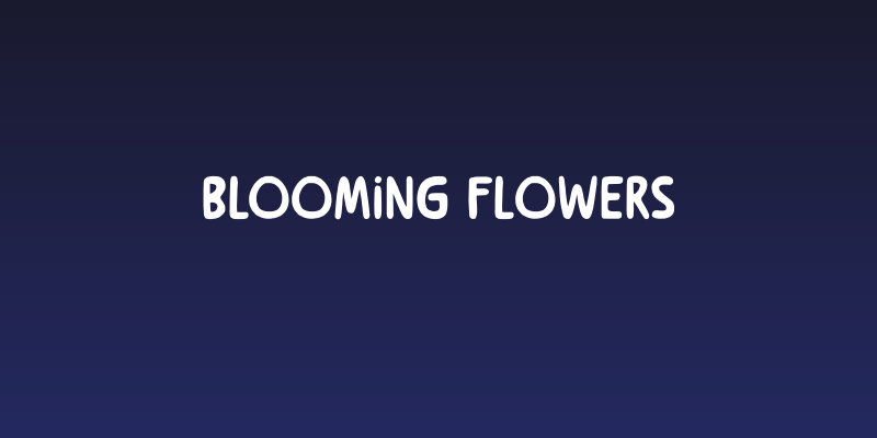 Blooming Flowers Social Header
