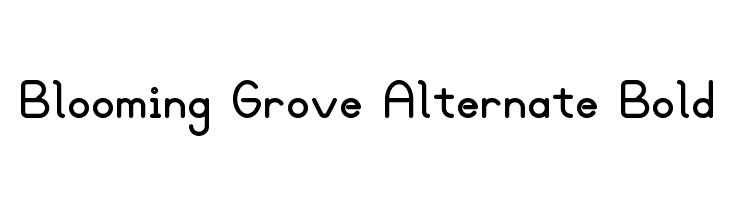 Blooming Grove Alternate Bold Font
