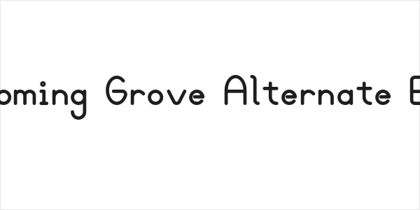 Blooming Grove Alternate Bold Logo