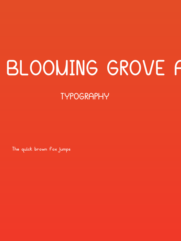 Blooming Grove Alternate Bold Poster