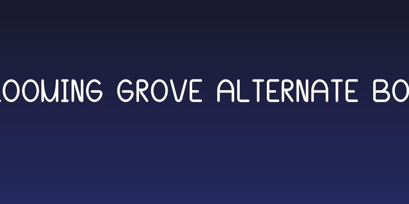 Blooming Grove Alternate Bold Social Header