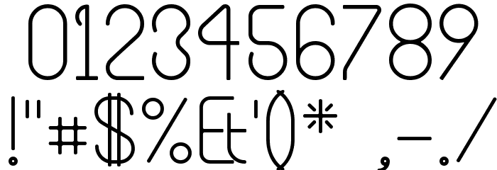 Blooming Grove Alternate Font OTHER CHARS