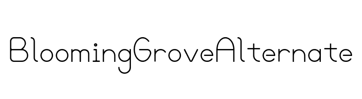 Blooming Grove Alternate  font caratteri gratis