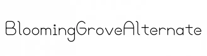 Blooming Grove Alternate  Free Fonts Download