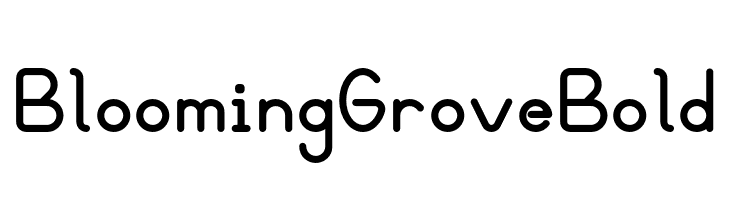Blooming Grove Bold  font caratteri gratis