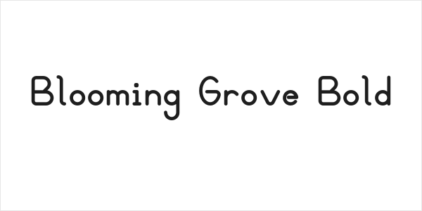Blooming Grove Bold Logo