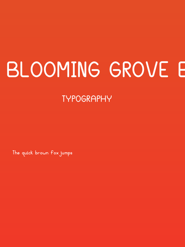 Blooming Grove Bold Poster