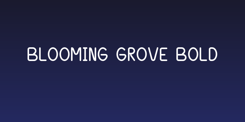 Blooming Grove Bold Social Header