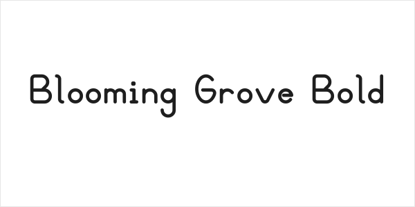 Blooming Grove Bold Logo