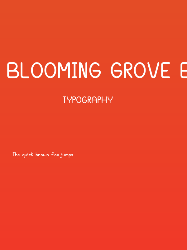 Blooming Grove Bold Poster