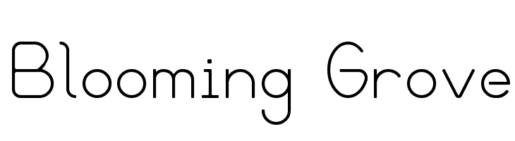 Blooming Grove Font