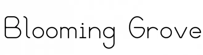 Blooming Grove  font caratteri gratis