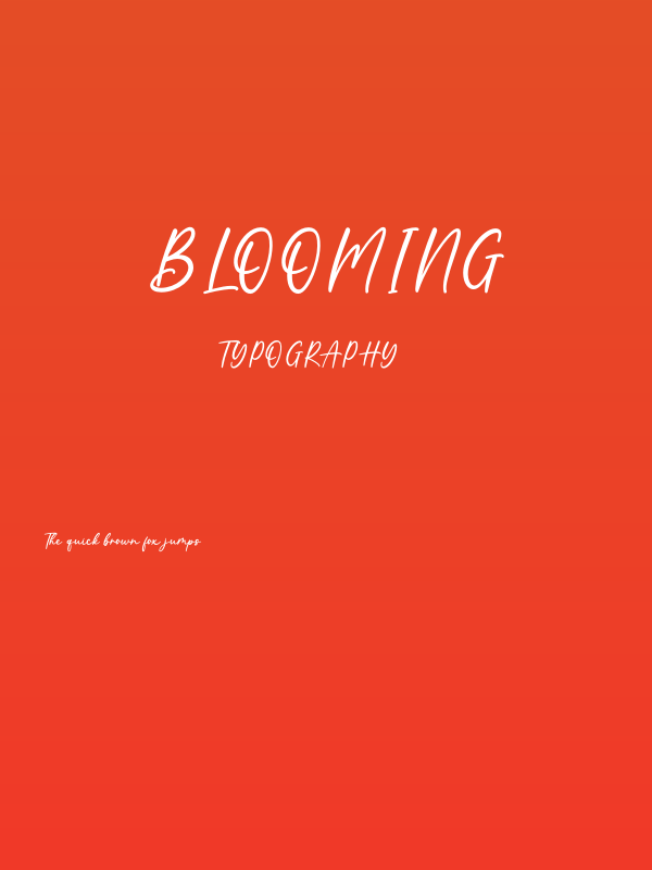 Blooming Poster