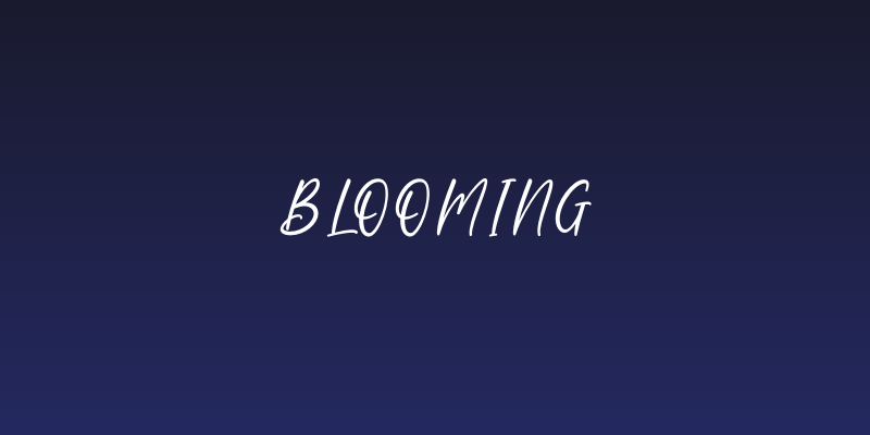 Blooming Social Header