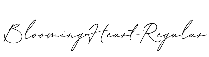 BloomingHeart-Regular  Descarca Fonturi Gratis
