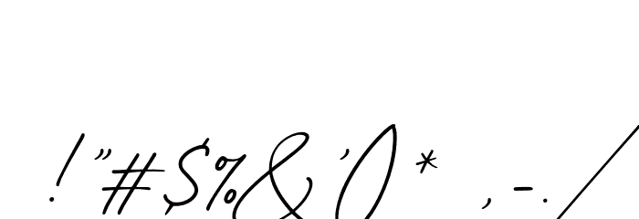 BloomingHeart-Regular Font OTHER CHARS