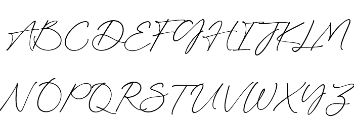 BloomingHeart-Regular Font UPPERCASE