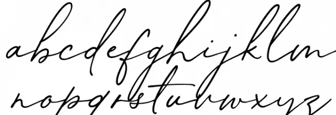 BloomingHeart-Regular Font LOWERCASE