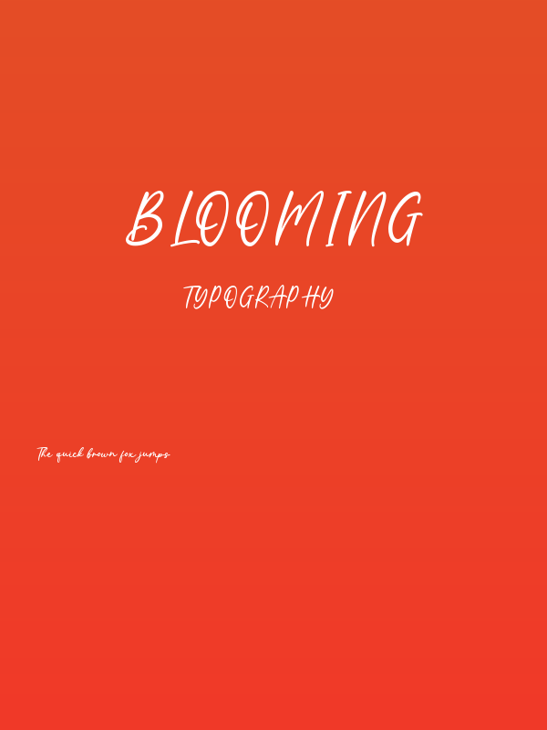 Blooming Poster